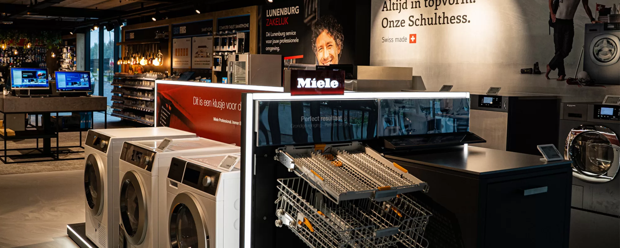 Shop in shop concept voor Miele