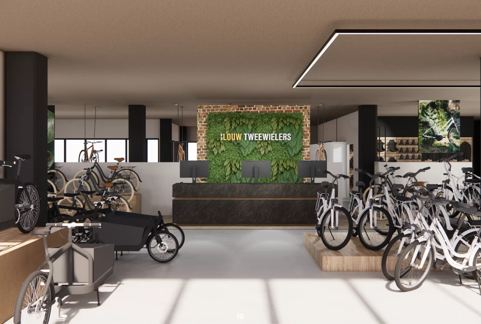 New store design for the bicycle shop Van der Louw Tweewielers