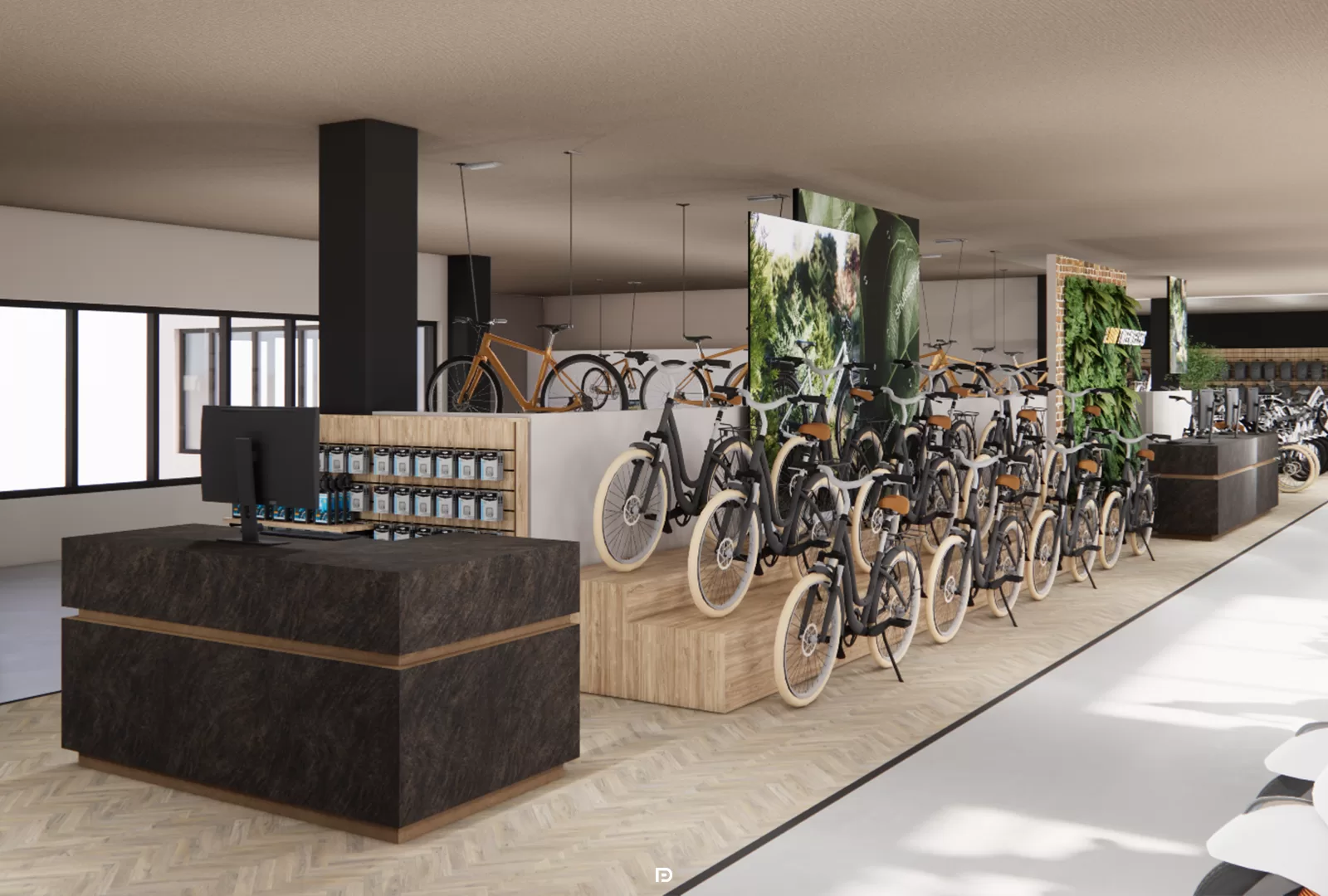 New store design for the bicycle shop Van der Louw Tweewielers